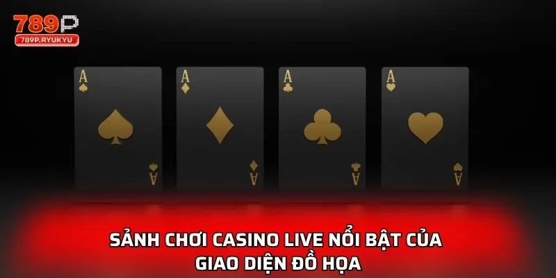 Sảnh chơi casino live nổi bật của giao diện đồ họa